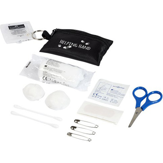 Funda con Llave y 16 Elementos de Primeros Auxilios